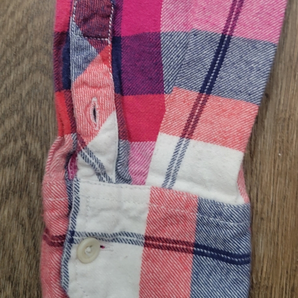 AMERICAN EAGLE OUTFITTERS Favorite Fit Plaid Flannel Button Down, S Vintage Y2K - Picture 3 of 8